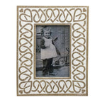Fotolijst 10x15 cm Wit Beige Hout Fotokader
