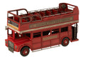 J-Line decoratie Bus Antiek - metaal - rood