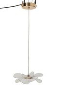 J-Line plafondlamp bloem - acryl - goud - small