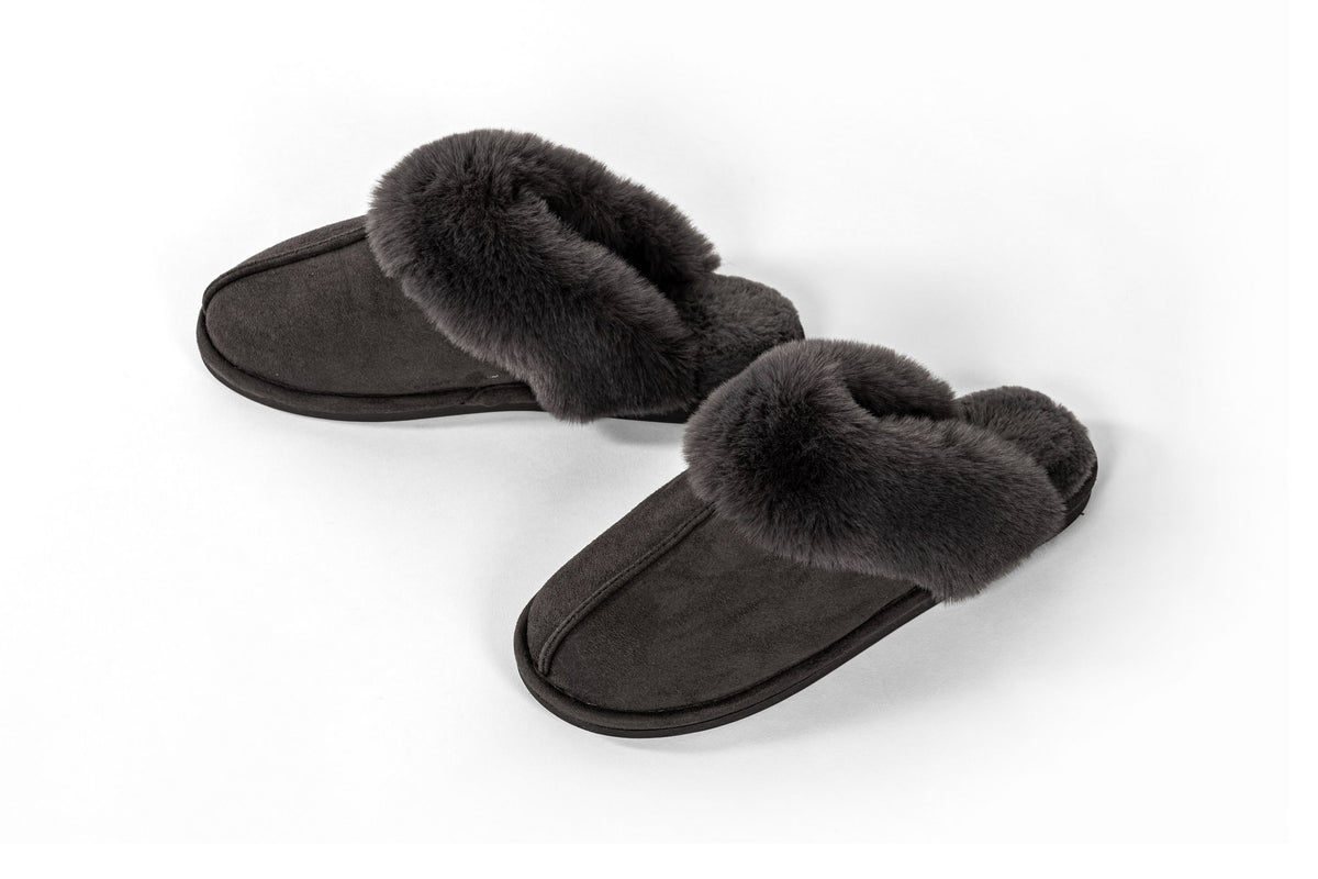 Suede Slippers Snuggs