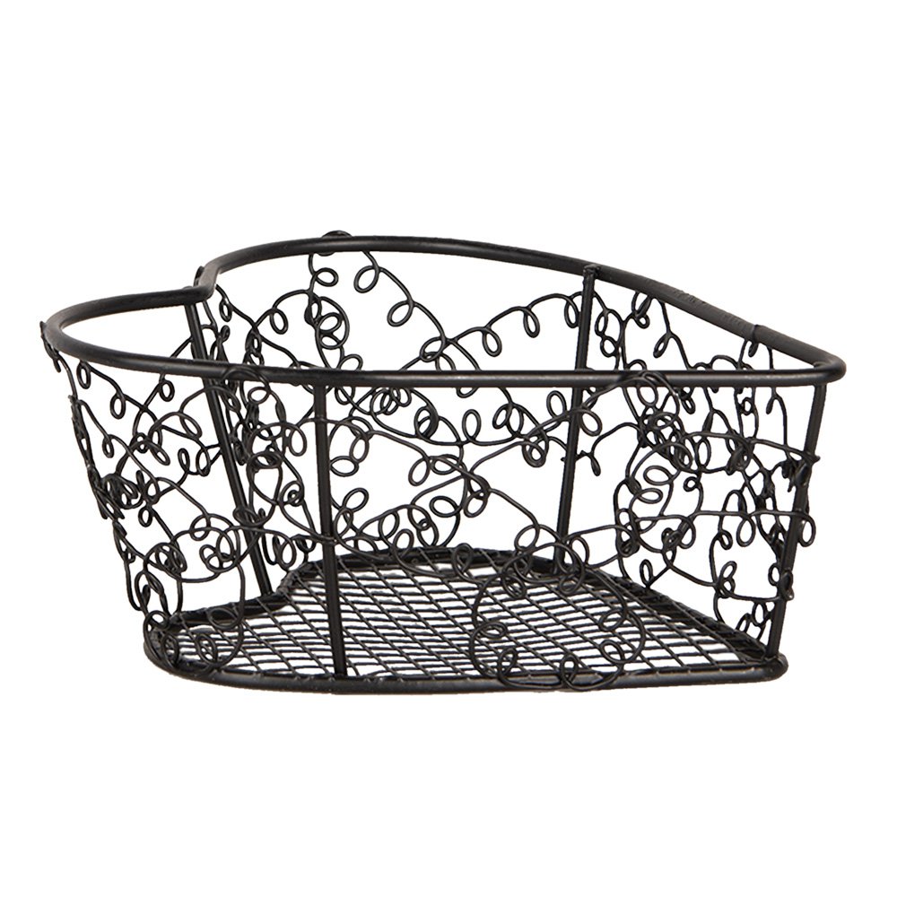 Opbergdoos Set van 2 16x16x5 / 12x12x5 cm Bruin Metaal