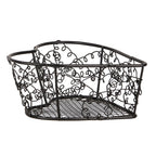 Opbergdoos Set van 2 16x16x5 / 12x12x5 cm Bruin Metaal