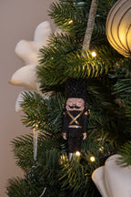 Kersthanger Notenkraker 13 cm Zwart Kunststof Kerstbal