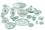 J-Line asbak Granada - keramiek - wit/aqua - large
