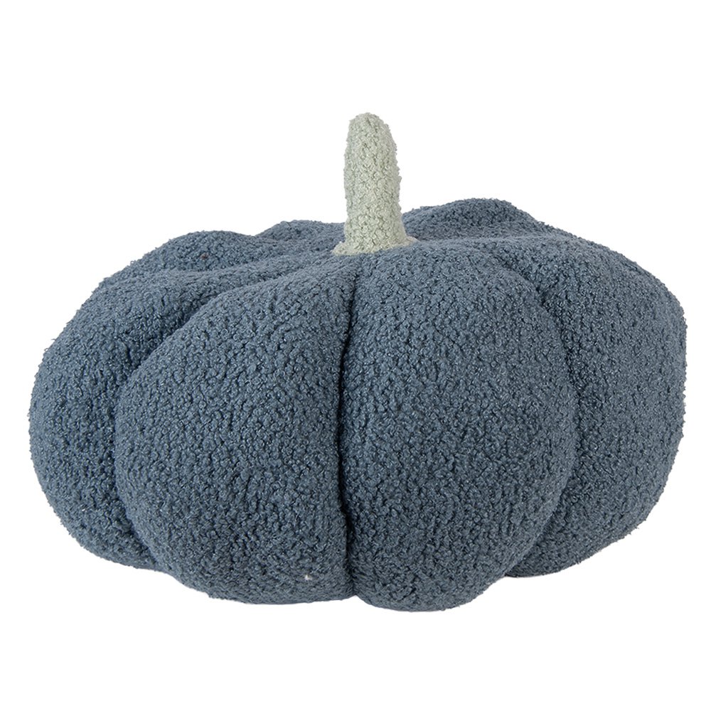 Decoratie Pompoen Ø 30x18 cm Blauw Polyester