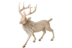 J-Line decoratie Rendier - polyresin - lichtbeige - large