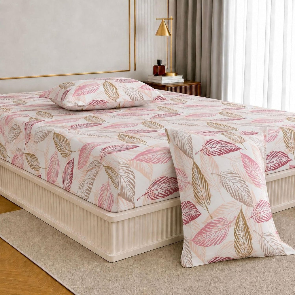 Laken | 240TC katoen, elastisch getailleerd | Koning, 72x78in, 3-delige set