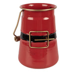 Decoratie Emmer 12x10x16 cm Rood Metaal