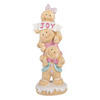 Kerstdecoratie Beeld Gingerbread man 11x9x30 cm Bruin Kunststof
