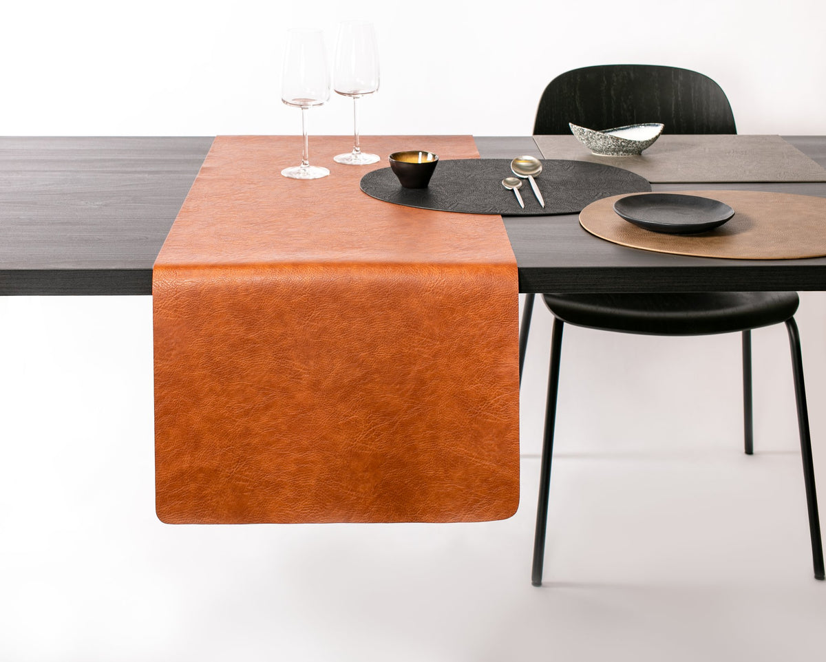 Table runner Troja - Vegan leather - 45x145 cm
