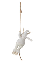 J-Line Hangend rendier - polyester - wit