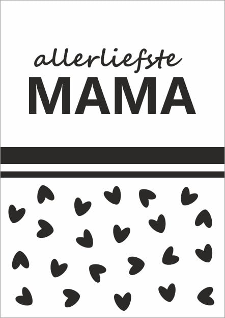 Allerliefste mama - wenskaart