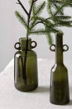 J-Line decoratie tak - kunststof - groen/bruin - S