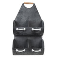 Wandrek 35x41x66 cm Grijs Wit Metaal Muurrek