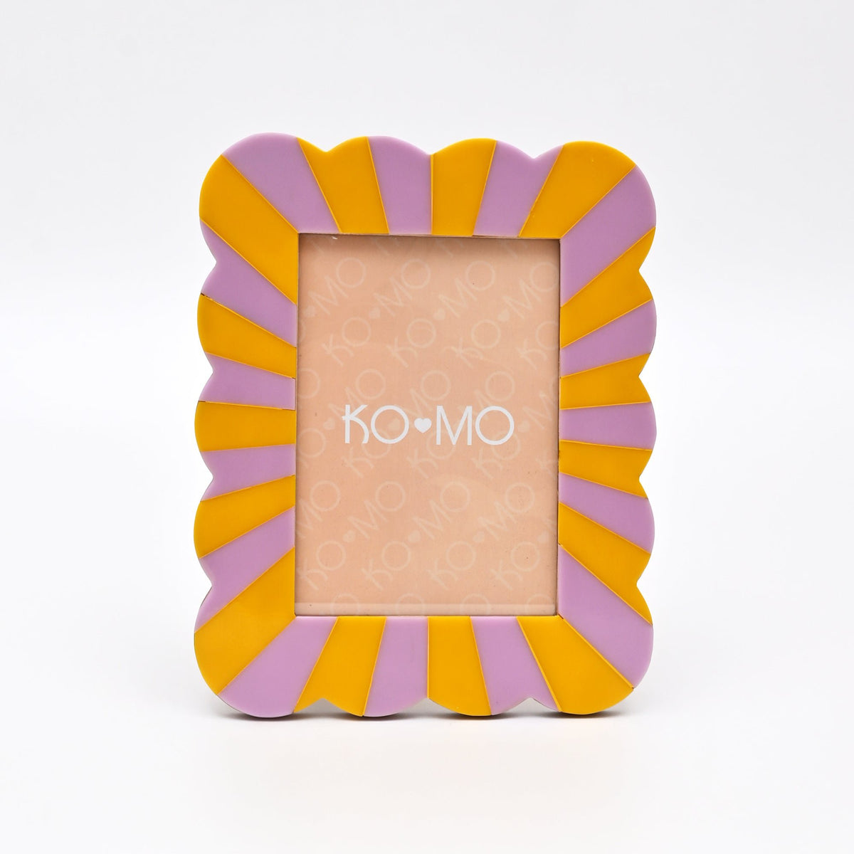 Paars en oranje schulphars fotolijst 5x7 inch