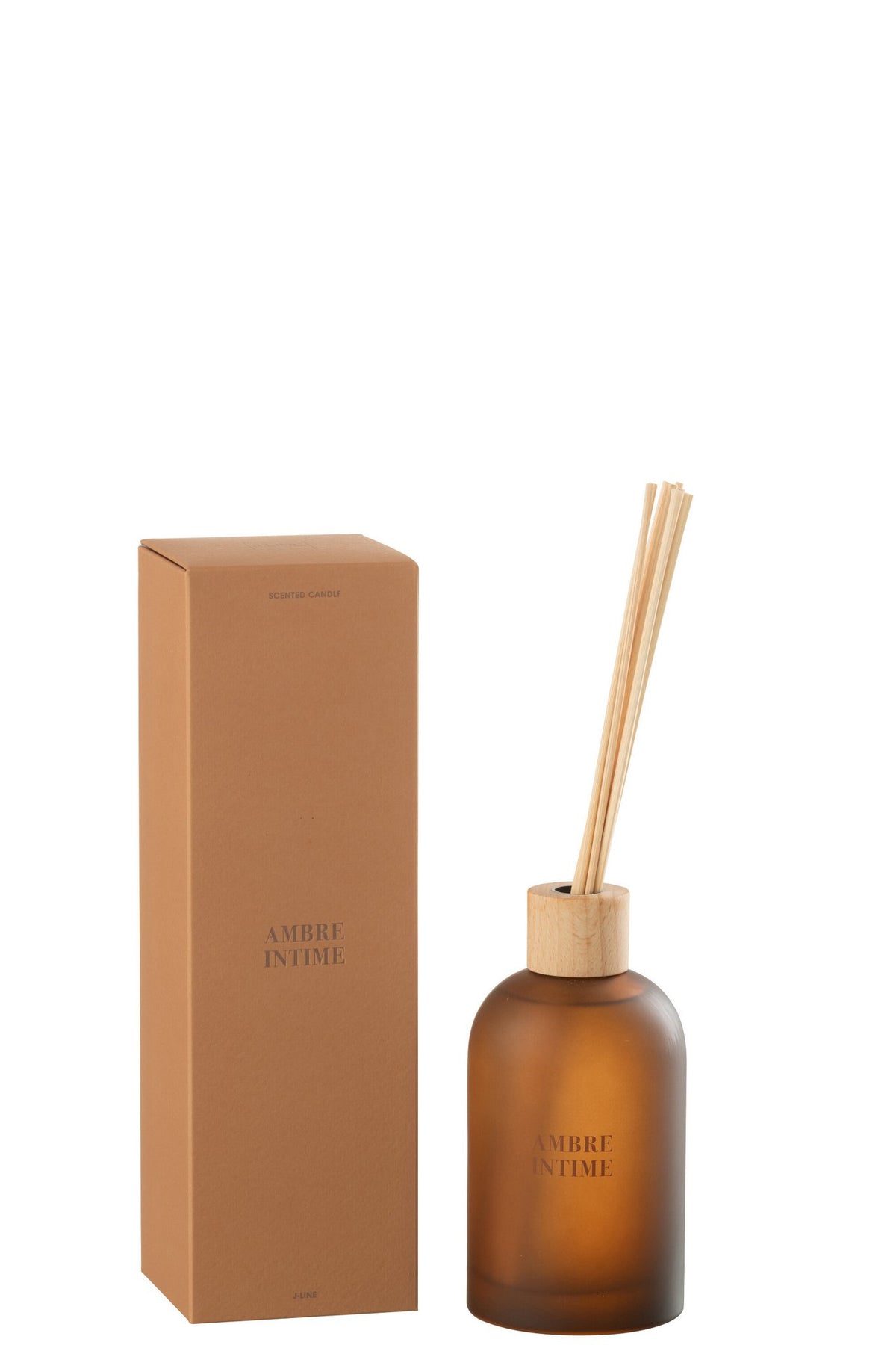 J-Line geurstokjes Accords Essentiels - Ambre Intime - oker - 250 ml