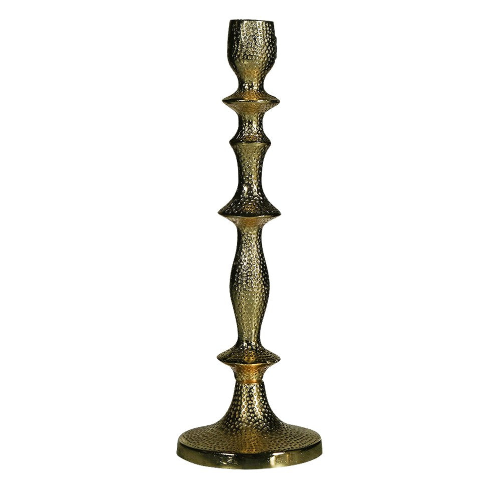 Kandelaar champagne goud medium h30 dia 10cm
