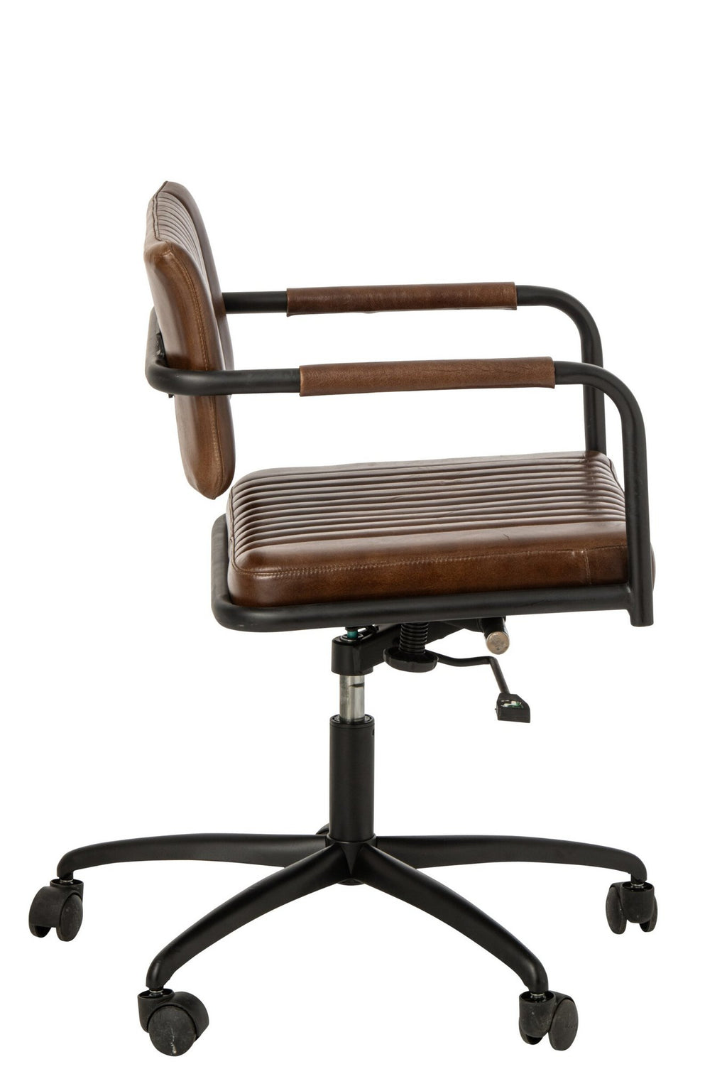 J-Line Bureaustoel - leer - bruin