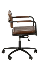 J-Line Bureaustoel - leer - bruin
