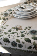 Tafelkleed 100x100 cm Beige Katoen