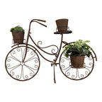 Planthouder Fiets 107x35x70 cm Bruin Metaal