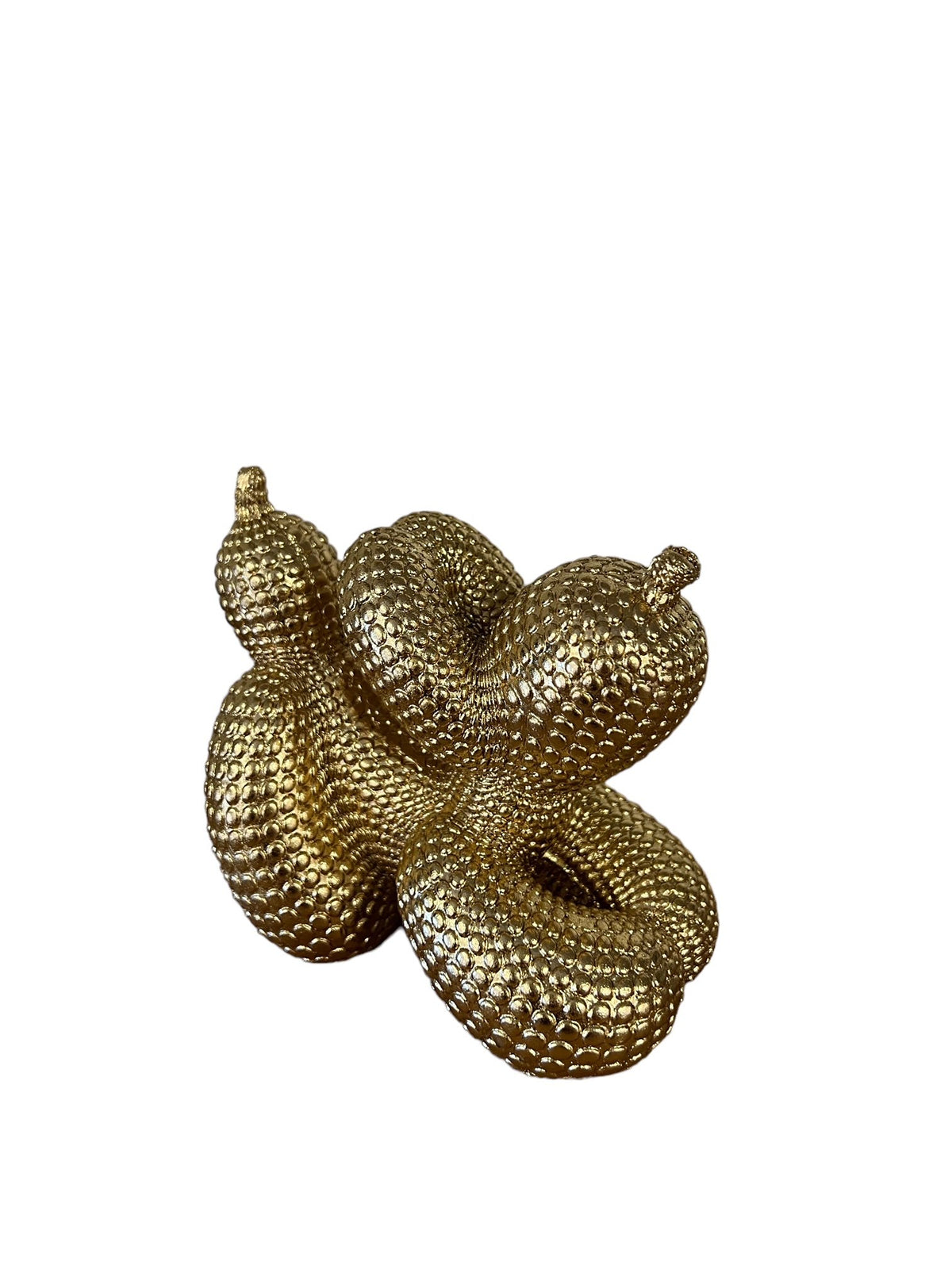 Polyresin ballon hond goud