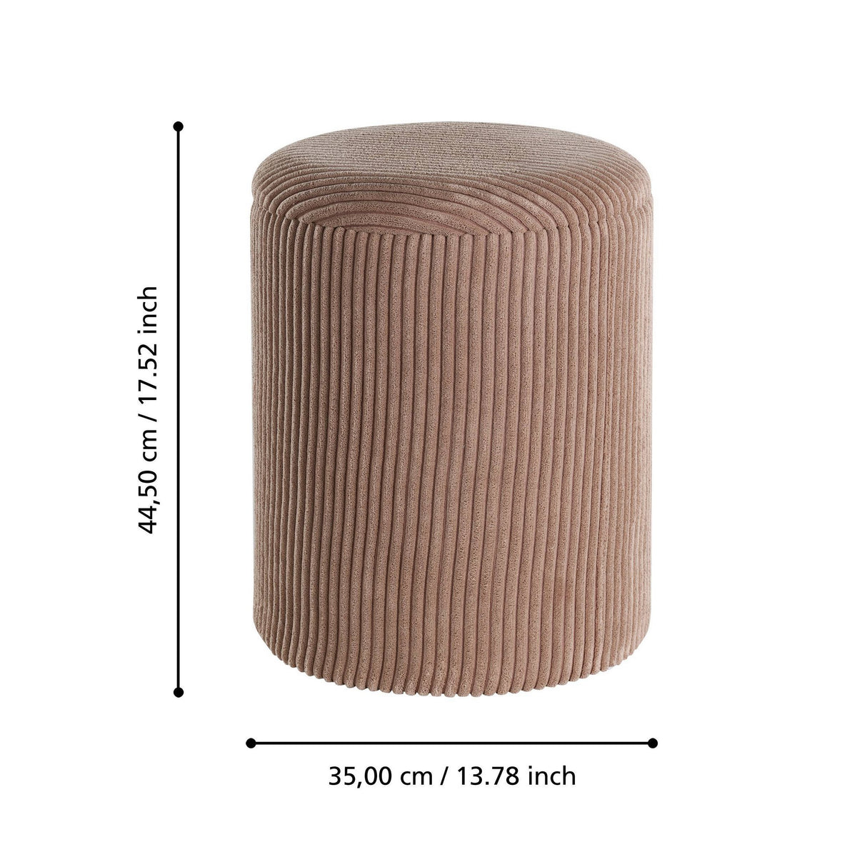Hocker Vavatenina Bruin 35x45 cm