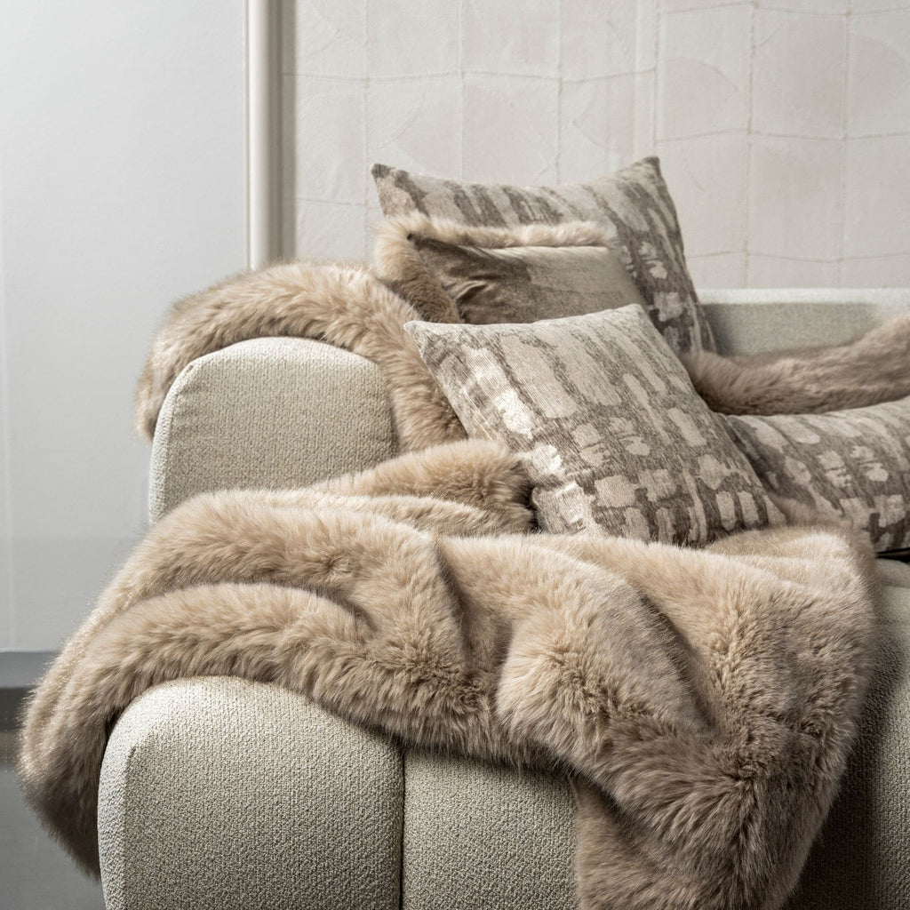 Julia | Cushion | 45x45 cm | White Pepper | Beige | Hoii | With luxury inner cushion