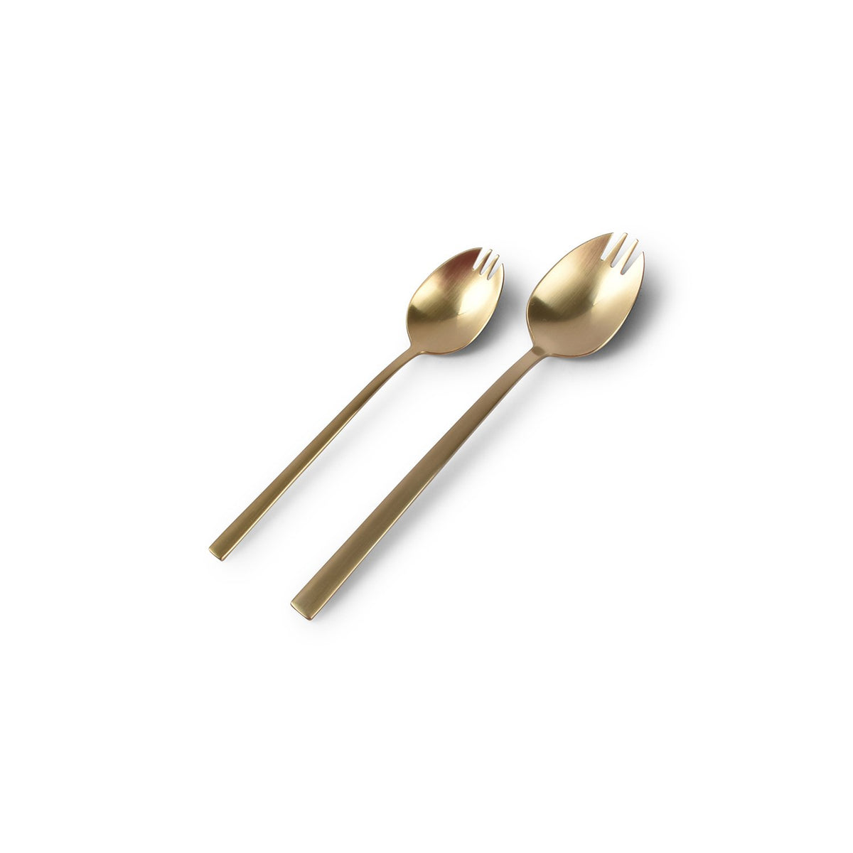 Mini snackvorkje 11cm mat goud Terno - set/6