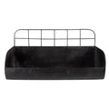 Wandrek 38x14x20 cm Zwart ijzer Muurrek