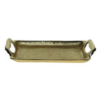 Dienblad rechthoek champagne goud 21cm