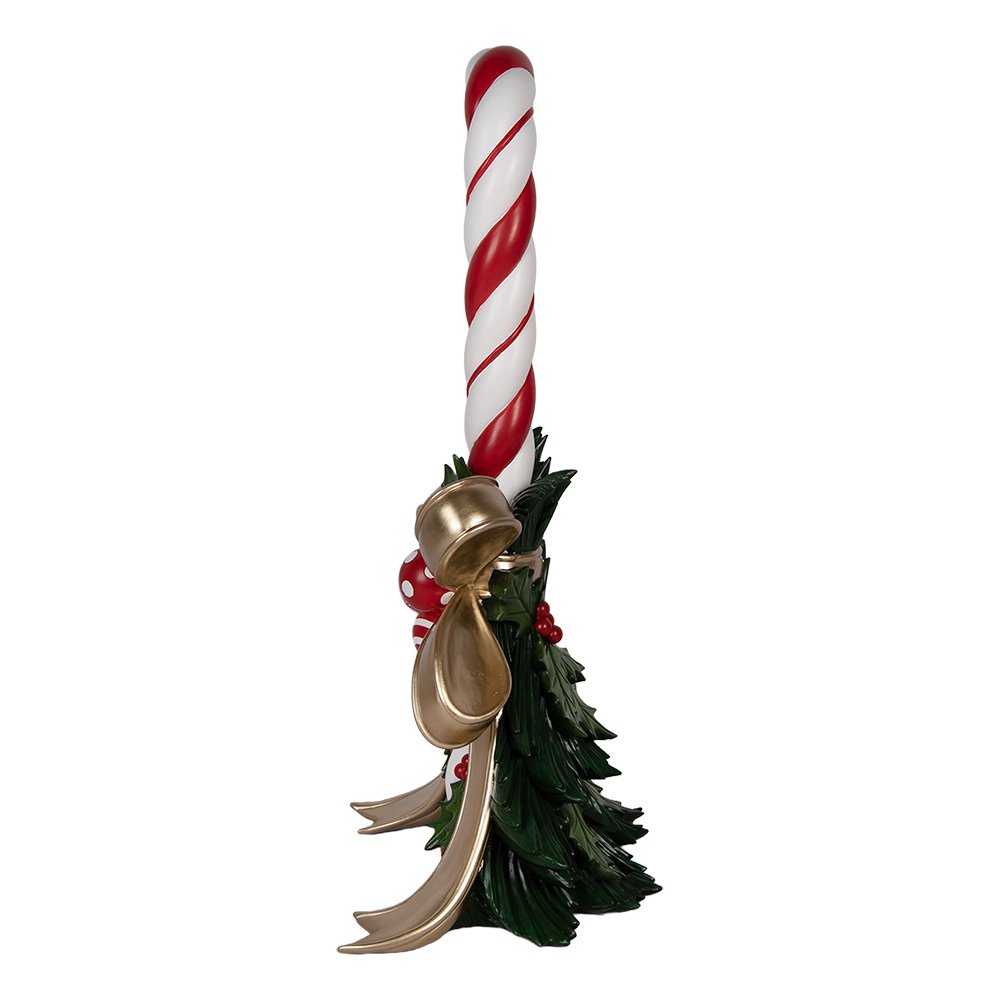 Kerstdecoratie Beeld Zuurstok 44x36x91 cm Rood Kunststof