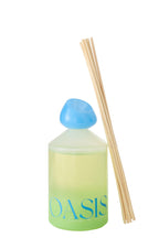 J-Line geurstokjes Oasis - Spring Ivy & Nerolia - glas - blauw - L