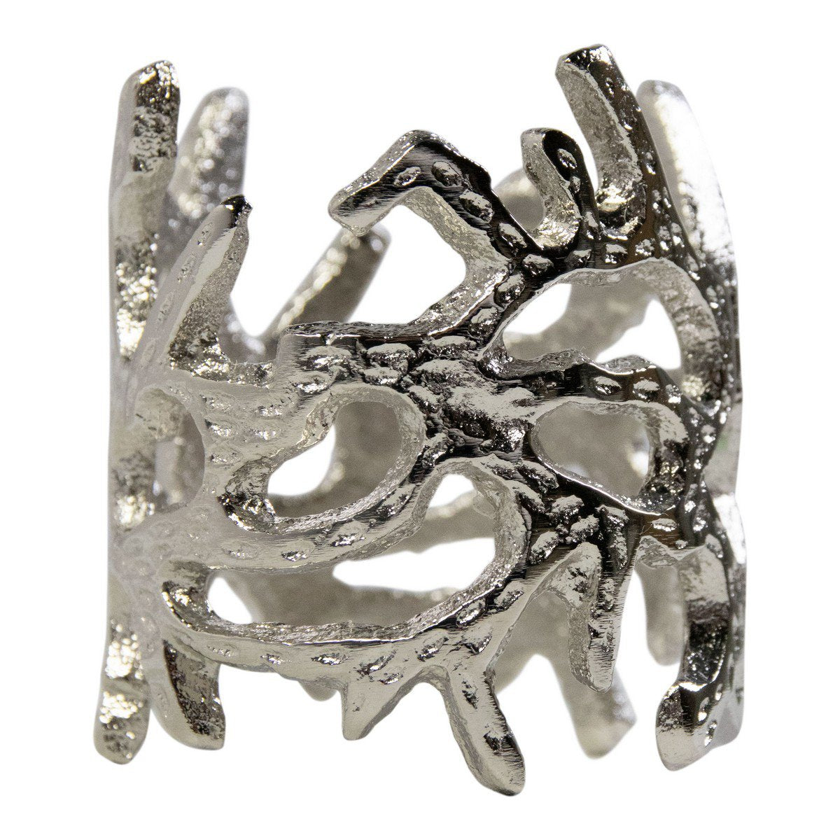 Servet Ring gewei zilver 4x5cm (set of 4)
