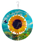 Windspinner, Spin Art, RVS, Zonnebloem/Sunflower ,12SUNFLOW, Geel, Ø30cm