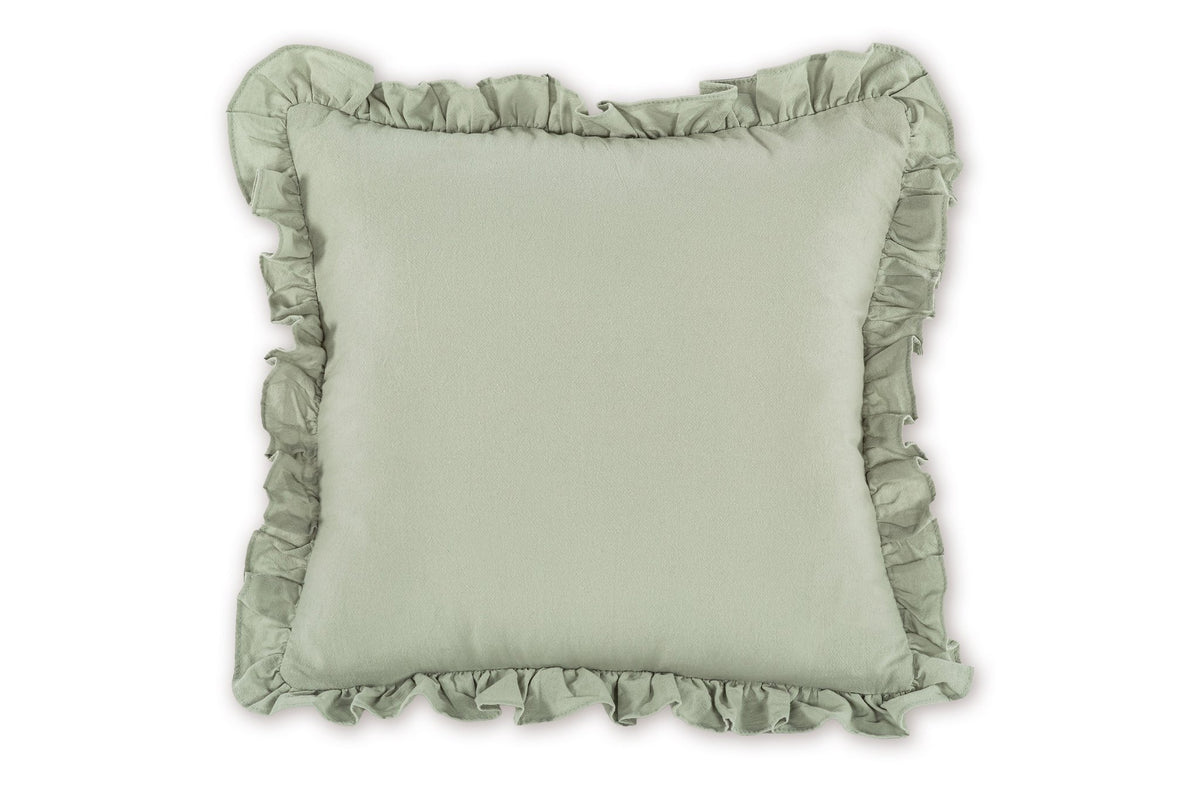 Sierkussen (gevuld) Abby met ruches - 45x45 cm