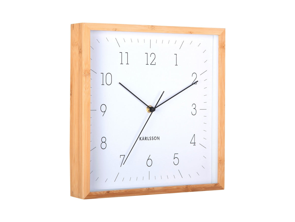 Wandklok Netjes Vierkant