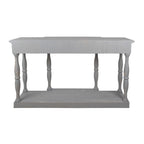 Sidetable 142x42x85 cm Grijs Hout Wandtafel