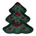 Sierkussen Kerstboom 36x40x4 cm Groen Polyester