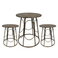 Tafel + 2 krukjes Ø 65x73 cm / Ø 44x44 cm (2)