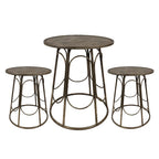 Tafel + 2 krukjes Ø 65x73 cm / Ø 44x44 cm (2)