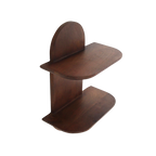 Bullnose mangohouten wandplank dubbel