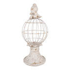 Decoratie Beeld Vogel 12x7x14 cm Grijs Kunststof