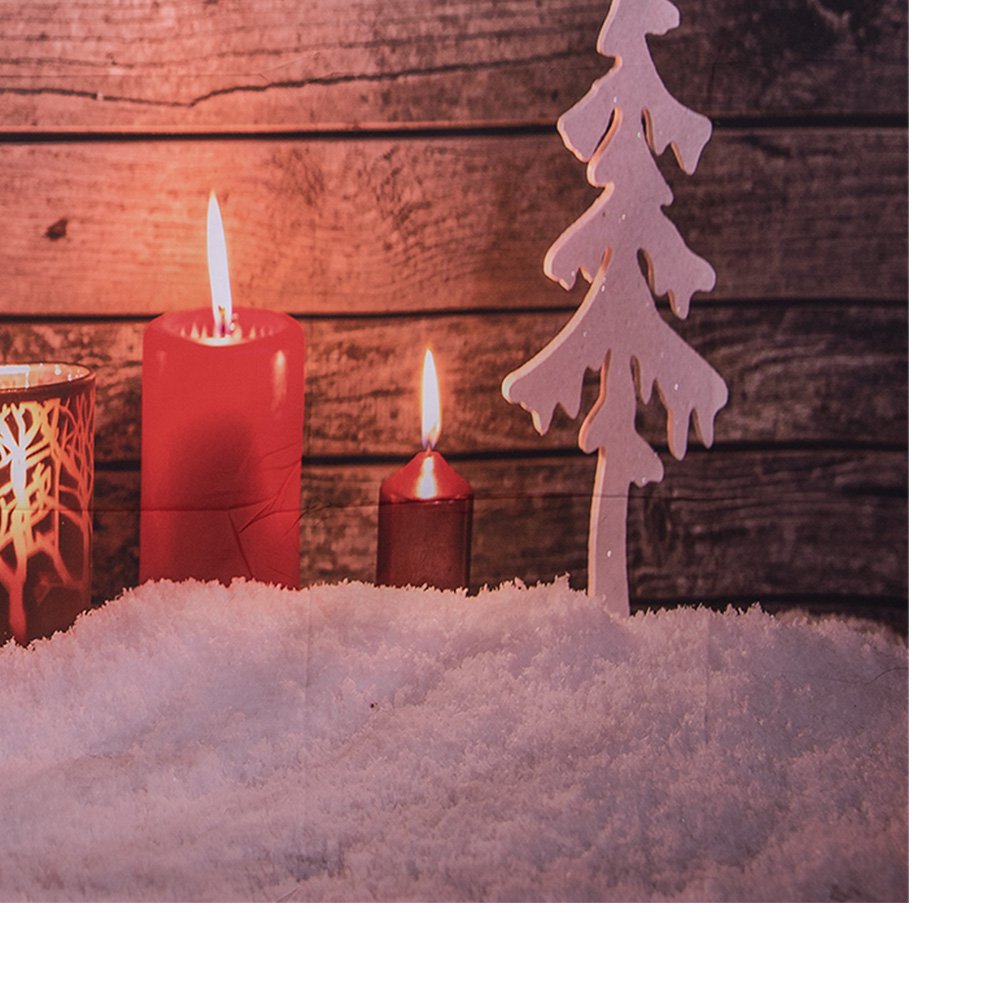 Kerst Achtergronddoek 180x210 cm Bruin Textiel Kerstboom
