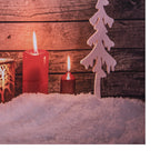 Kerst Achtergronddoek 180x210 cm Bruin Textiel Kerstboom