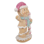 Kerstdecoratie Beeld Gingerbread man 9x6x16 cm Bruin Kunststof
