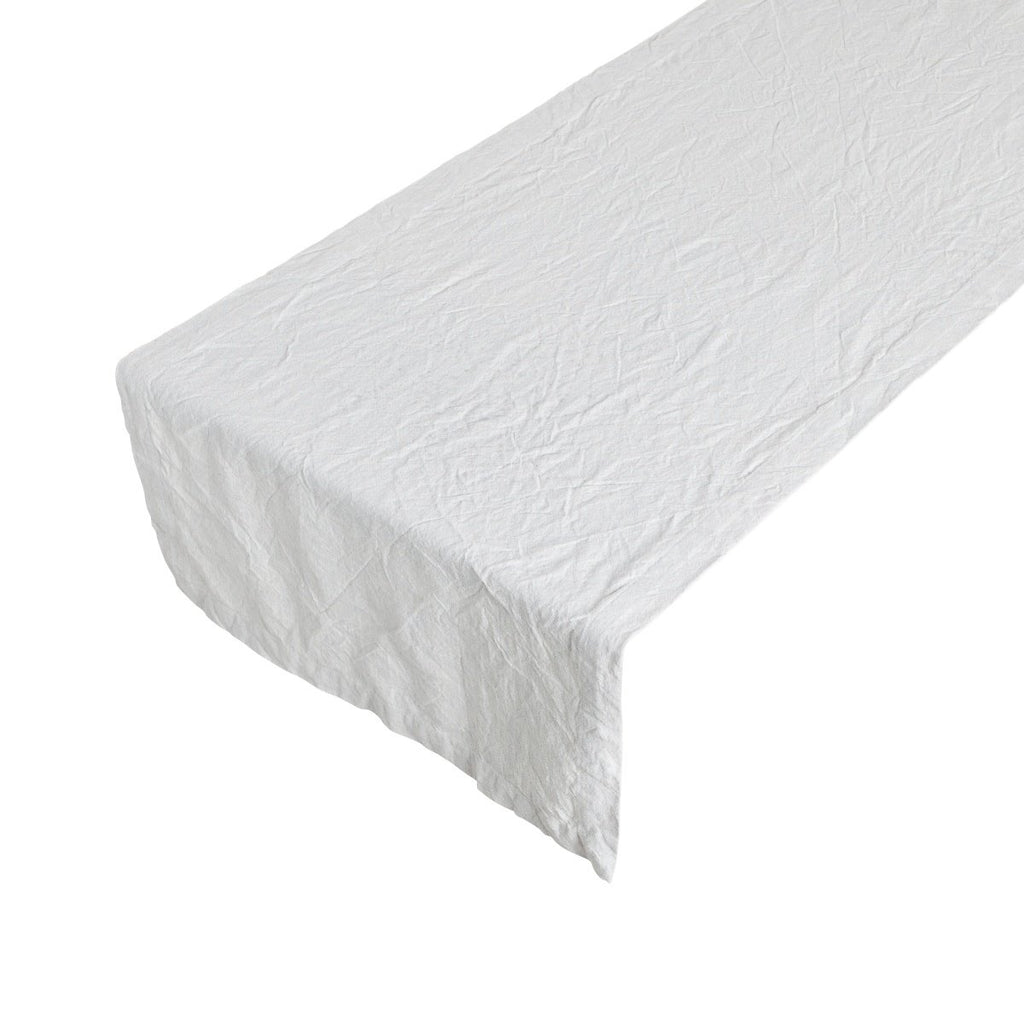Sara Stonewash Tafelloper zilver grijs 50x140cm