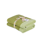 Badhanddoek 50x100cm pistachegroen Pixie - Set van 2