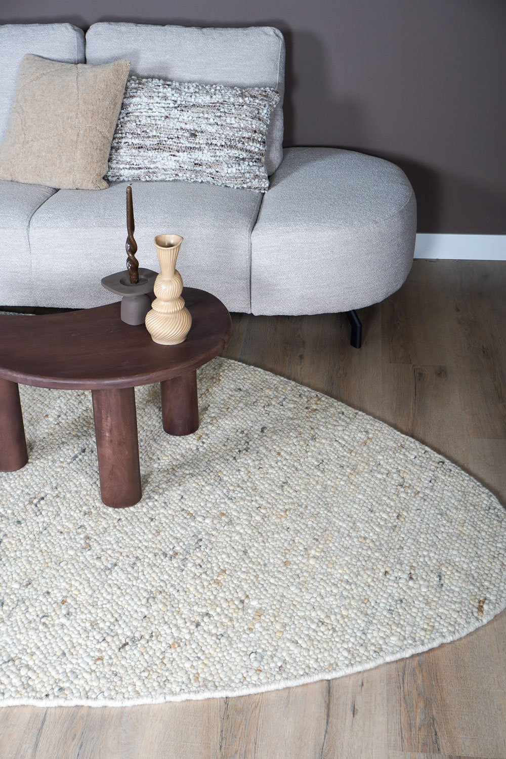 Vloerkleed Stone Beige 215 - Kiezelvormig 200 x 280 cm