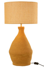 J-Line tafellamp Indus - papier mache - geel